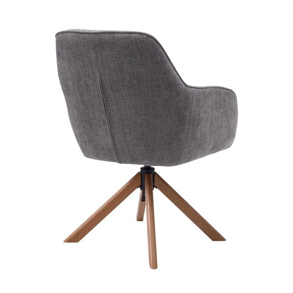 Pelēki polsterēti ēdamistabas krēsli (2 gab.) Avola – Unique Furniture-image-3