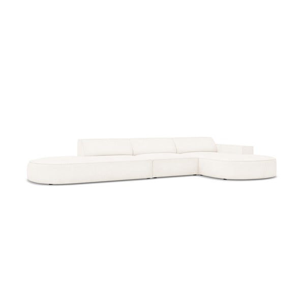 Bēšs stūra dīvāns no buklē auduma (labais stūris) Jodie – Micadoni Home-image-4