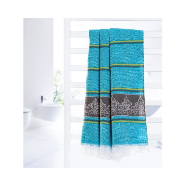 Hammam vannas dvielis Loincloth Blue, 80x170 cm-image-2