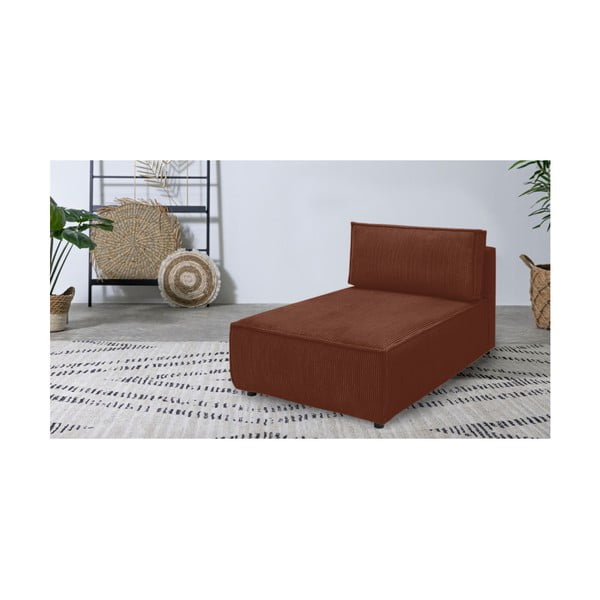 Ķieģeļu sarkans velveta modulārais dīvāns (ar maināmu stūri) Nihad modular – Bobochic Paris-image-1