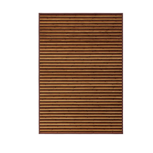 Sinepju dzeltens/brūns bambusa paklājs 140x200 cm – Casa Selección