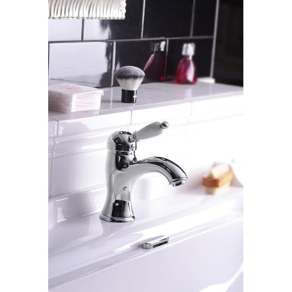 Sudraba krāsas stāvošs jaucējkrāns izlietnei Kirké White – Sapho-image-1