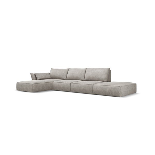 Gaiši pelēks stūra dīvāns (kreisais stūris) Vanda – Mazzini Sofas-image-2