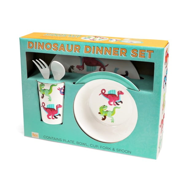 Bērnu pusdienu komplekts (5 gab.) Baby Dinos – Rex London-image-2