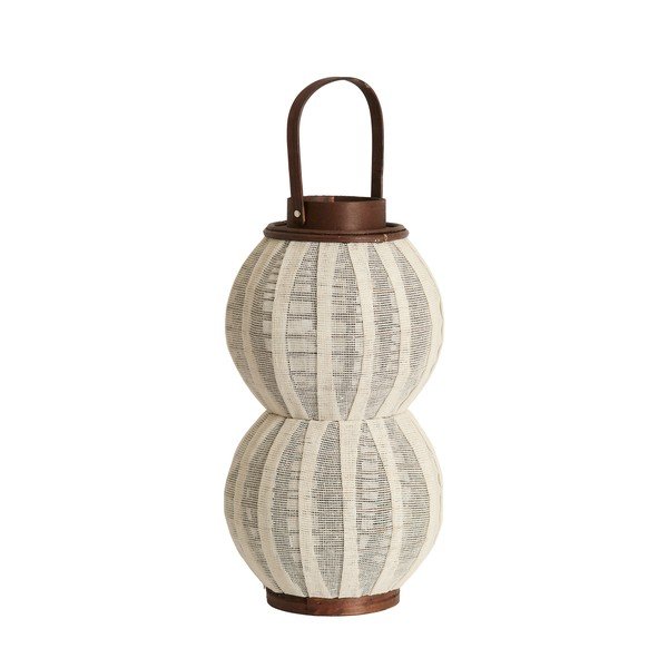 Koka/tekstila laterna (augstums 48 cm) Arbore – Light & Living