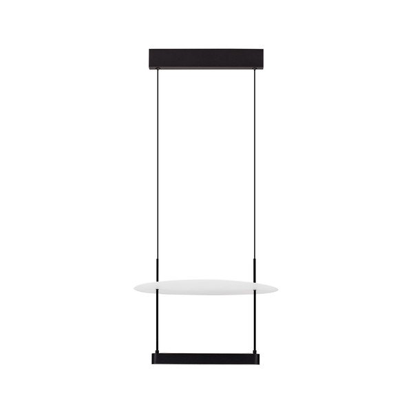 Balta/matēti melna alumīnija LED piekaramā lampa ar regulējamu spilgtumu ø 40 cm Diona – Nova Luce
