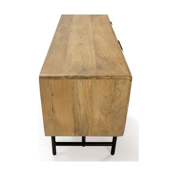 Dabīga toņa mango masīvkoka TV galdiņš 145x50x40 cm Mundra – MOME-image-1