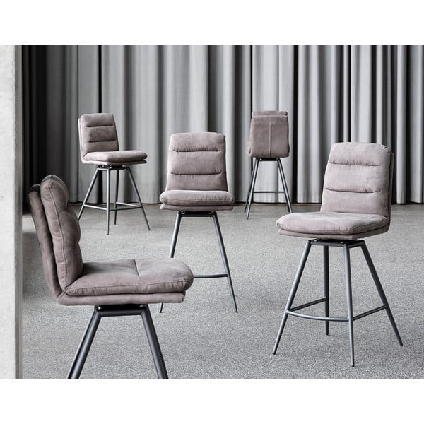 Tumši brūns bāra krēsls Canett Uri-image-1