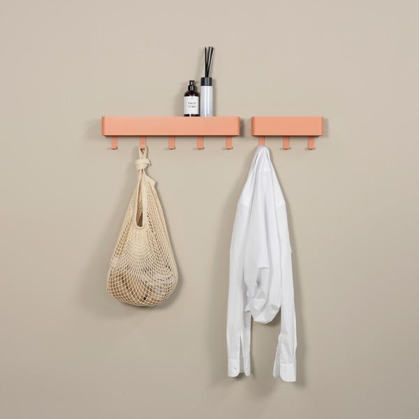 Lašrozā metāla sienas pakaramais ar plauktu 52 cm Dax Play – Spinder Design-image-3