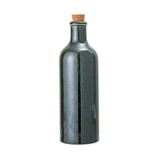Tumši zaļa keramikas pudele ar aizbāzni Bloomingville Joelle, 650 ml