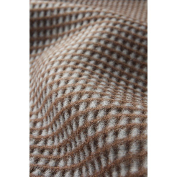 Brūns pleds no kokvilnas maisījuma 140x180 cm Uniwaffle – Euromant-image-2