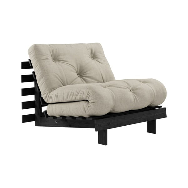 Izvelkamais krēsls Karup Design Roots Black/Linen Beige