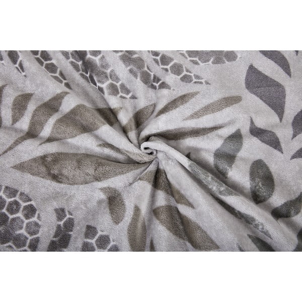 Pelēka vienguļamā mikroplīša gultas veļa 140x200 cm Judith – My House-image-1