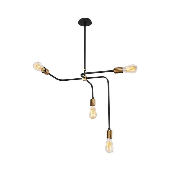 Melna metāla griestu lampa Opviq lights Iris-image-3