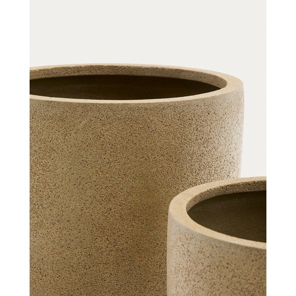 Puķu poda apvalki (2 gab.) no cementa ø 44 cm Selvi – Kave Home-image-4