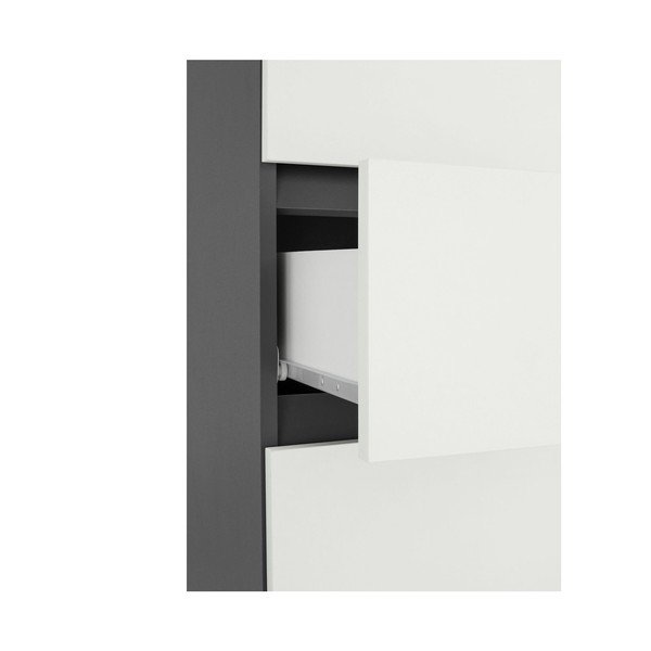 Balts augsts/šaurs vannas istabas skapis 38x180 cm Wisla – Støraa-image-1