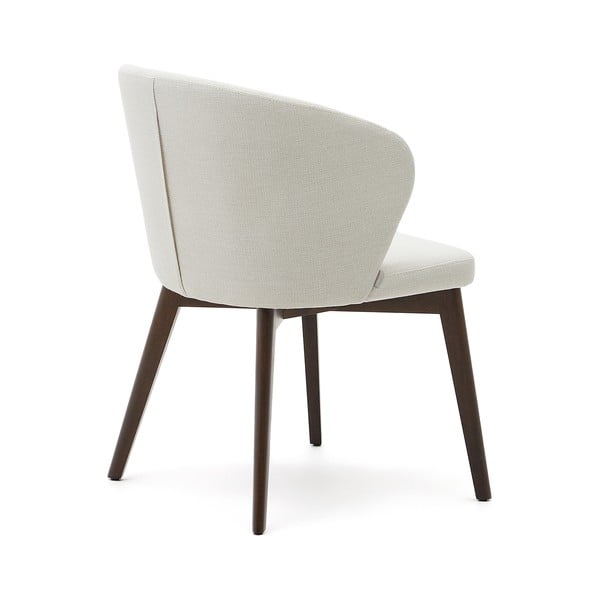 Krēmkrāsas polsterēts ēdamistabas krēsls Darice – Kave Home-image-3