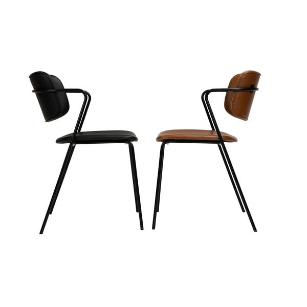 Brūns mākslīgās ādas krēsls DAN-FORM Denmark Zed-image-4