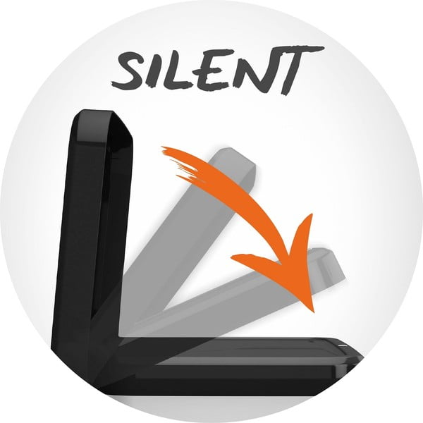 Pelēka pārstrādātas plastmasas atkritumu urna ar pedāļiem 40 l Paso – Rotho-image-2