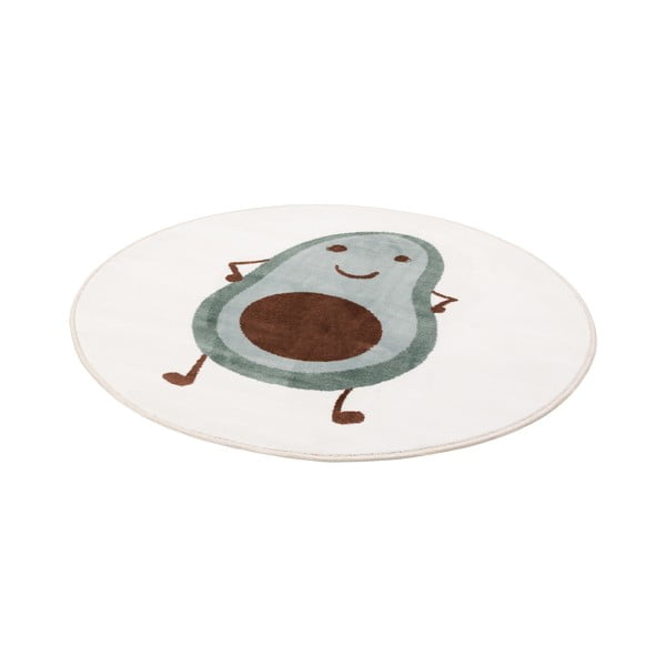 Piparmētru zaļš/ziloņkaula krāsas bērnu paklājs ø120 cm Avocado Mint – FD-image-4