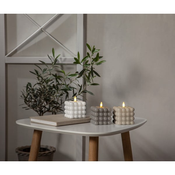 Balta LED svece Star Trading Flamme Dot, augstums 9,5 cm-image-3