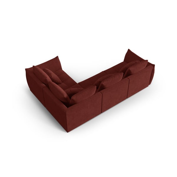 Sarkans stūra dīvāns (ar labo stūri/L veida) Bloom – Micadoni Home-image-3