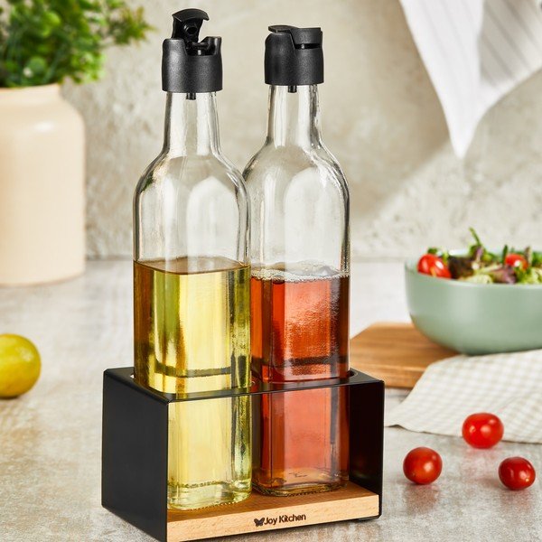 Stikla eļļas un etiķa trauku komplekts  (2 gab.) – Hermia-image-1