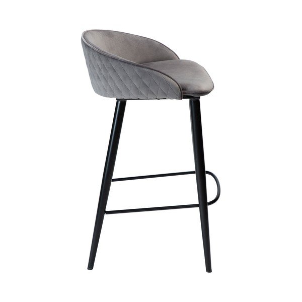 Pelēks samta bāra krēsls 80 cm Dual – DAN-FORM Denmark-image-2