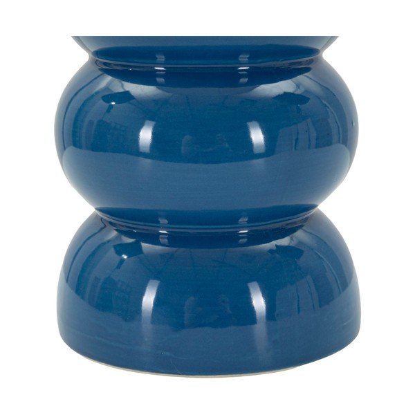 Balta/zila keramikas galda lampa ar auduma abažūru (augstums 46 cm) Torr – Mauro Ferretti-image-2