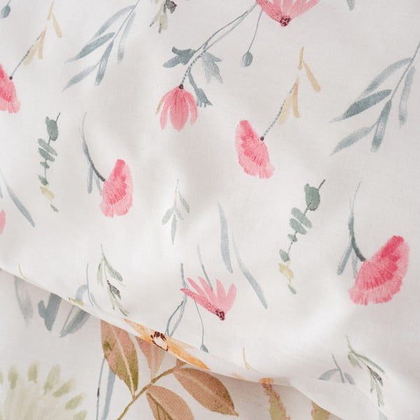 Krēmkrāsas divguļamā gultas veļa 200x200 cm Ella Poppy – Catherine Lansfield-image-4