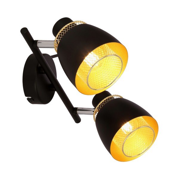 Melna griestu lampa ar metāla abažūru 41,5x10 cm Aleksandria – Candellux Lighting-image-2