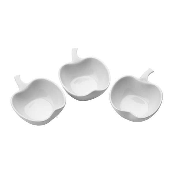 3 porcelāna trauku komplekts Apple Shape Premier Housewares