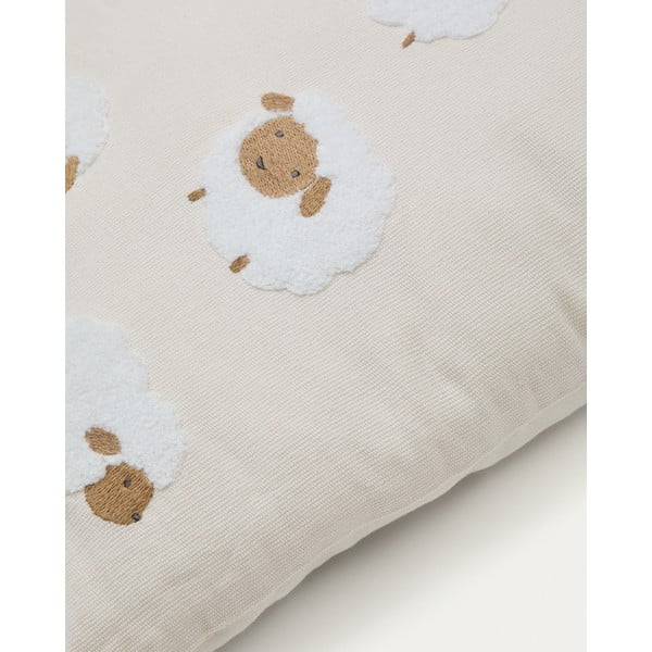 Kokvilnas bērnu spilvendrāna 45x45 cm Milu – Kave Home-image-3