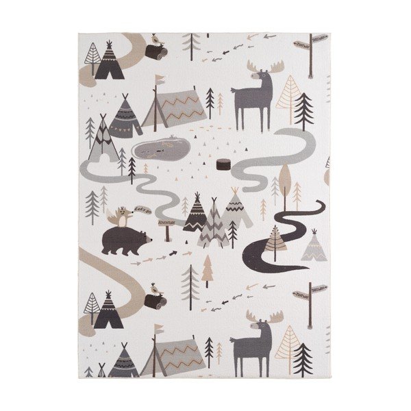 Krēmkrāsas mazgājams bērnu paklājs 160x230 cm Coco 1135 – Ayyildiz Carpets