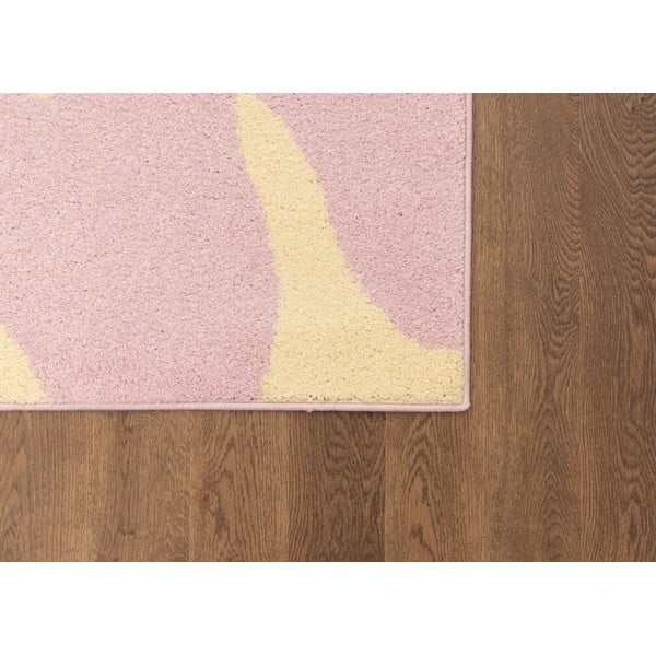 Dzeltens/rozā bērnu paklājs 120x170 cm Hugsy Vanilla – FD-image-3