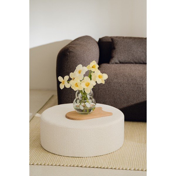 Balta stikla rokām darināta vāze (augstums 22 cm) Dam – noo.ma-image-4