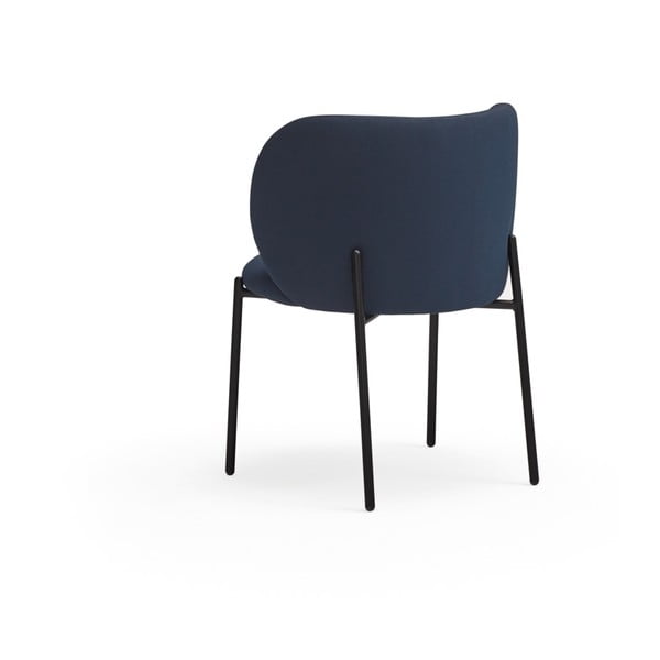 Tumši zili polsterēti ēdamistabas krēsli (2 gab.) Mogi – Teulat-image-2