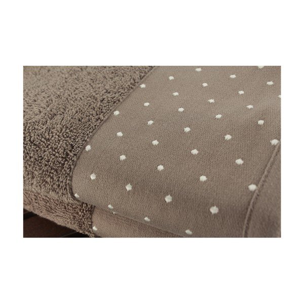 2 brūnu kokvilnas dvieļu komplekts Patricia, 50 x 90 cm-image-1