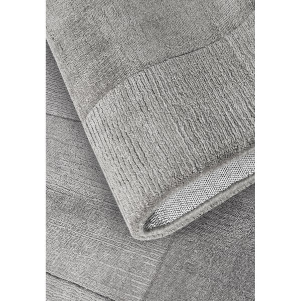 Pelēks ar rokām darināts vilnas celiņa paklājs 80x250 cm Charlotte – Villeroy&Boch-image-3