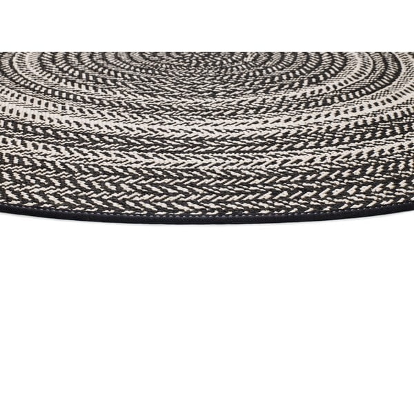 Melns āra paklājs Universal Silvana Rutto, ⌀ 120 cm-image-2