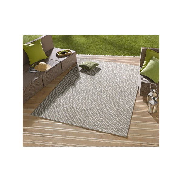 Pelēks āra paklājs NORTHRUGS Karo, 160 x 230 cm-image-1