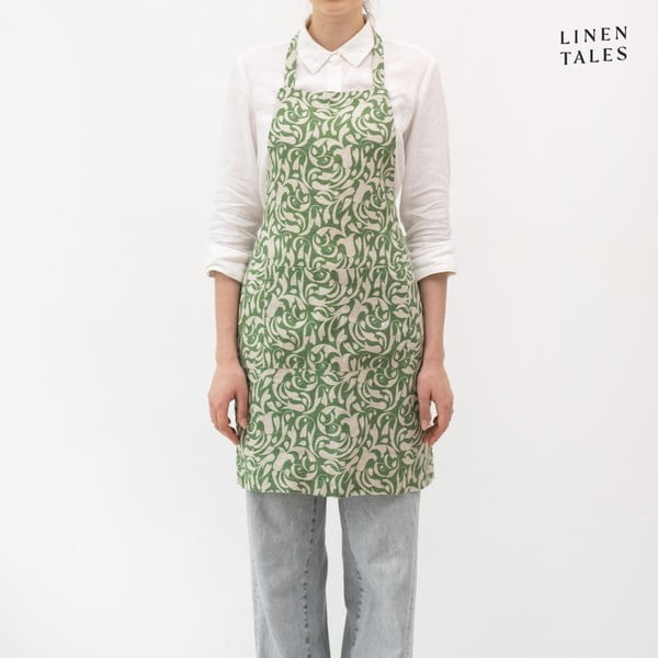 Lina priekšauts Evergreen Damask – Linen Tales