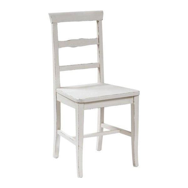 Balts dižskābarža masīvkoka pusdienu krēsls Biscottini Addy