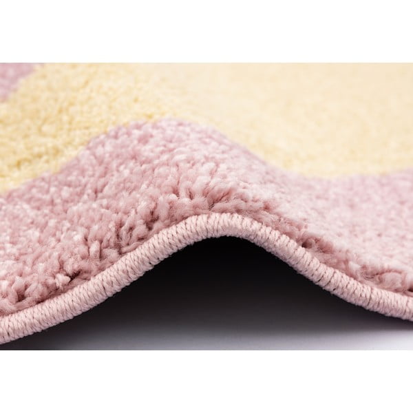 Dzeltens/rozā bērnu paklājs 120x170 cm Hugsy Vanilla – FD-image-2