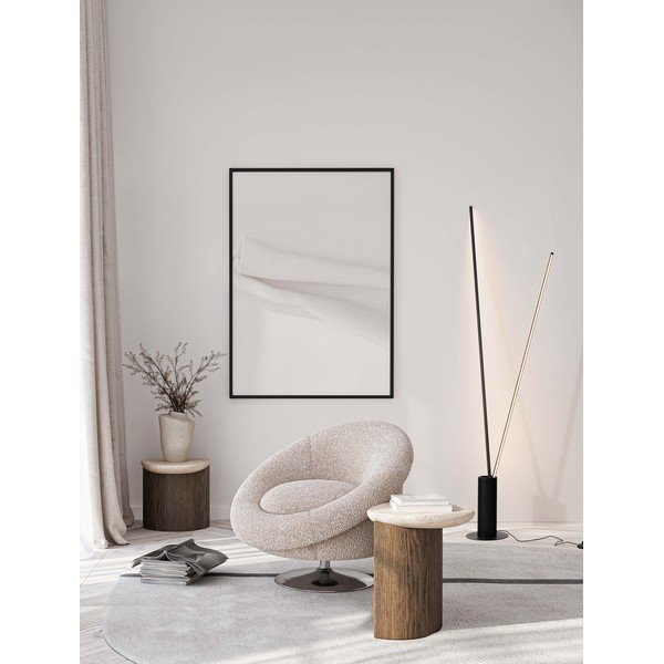 Matēti melna metāla LED stāvlampa ar saliekamu konstrukciju (augstums 181 cm) Kimolia – Nova Luce-image-1