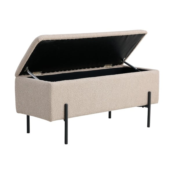 Bēšs sols no buklē auduma Watford – House Nordic-image-2