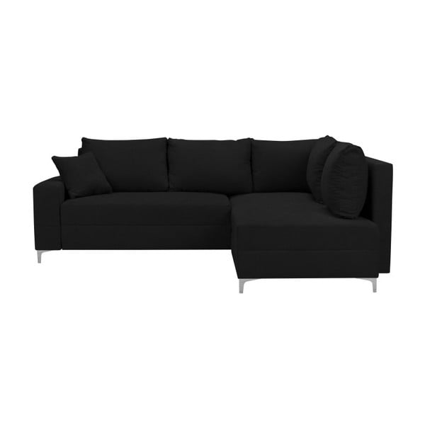 Melns Windsor & Co Dīvāni Zeta dīvāns, labais stūris