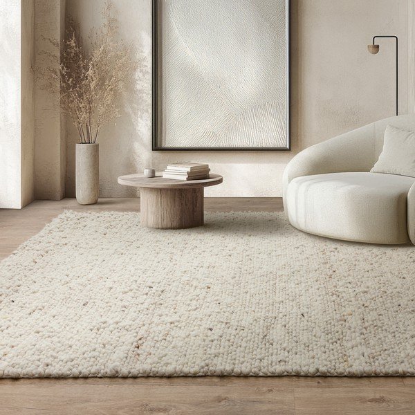 Ziloņkaula krāsas ar rokām darināts vilnas paklājs 160x230 cm Adler Ivory – Asiatic Carpets-image-1