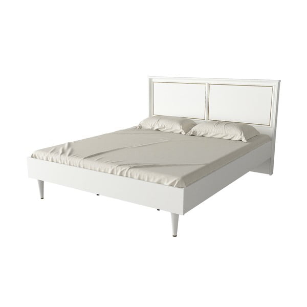 Balta divvietīga gulta 160x200 cm Ravenna – Kalune Design