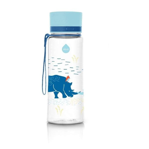 Zila ūdens pudele Equa Rhino, 600 ml